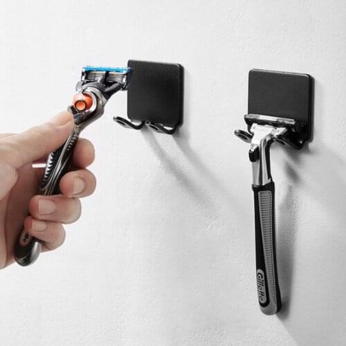1/2Pcs Razor Holder Bag Key Storage Hook Wall Men Shaver Shelf Razor Rack Towel Organizer Kitchen Bathroom Accessories