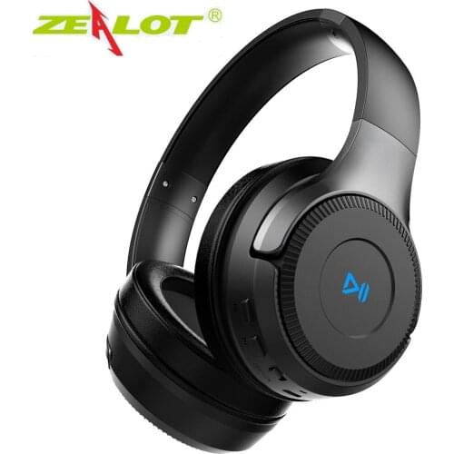 ZEALOT B26T Wireless Headphones for Computer Phone Bluetooth Earphone Stereo Bass Gaming Headset with Mic, Support TF card