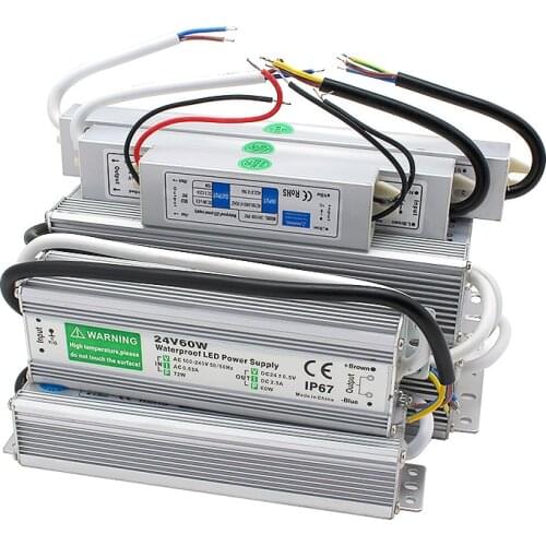 24V Swithcing Power Supply AC DC IP67 Waterproof 24V Power Supply 24 V Volt Fonter 20W 25W 30W 45W 50W 60W 80W 120W 150W SMPS