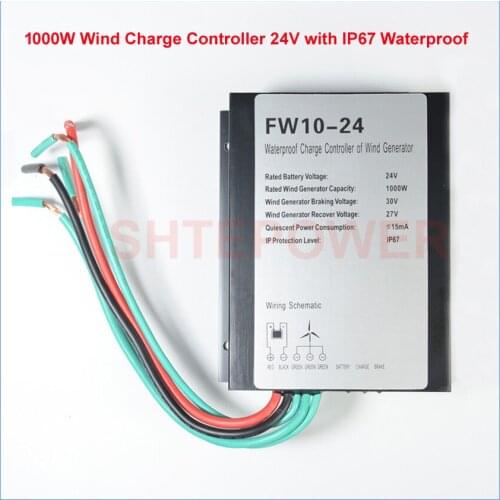 Wind charger controller 24V 48V for AC wind generator 1000W Turbines Free Shipping with LED light
