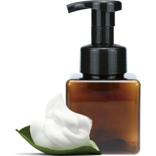 6pcs 250ml Foaming Bottle Square Pump Dispenser Bottle for Bathroom Kitchen