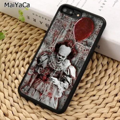 MaiYaCa Pennywise Cute Clown Phone Case For iPhone 5 6 7 8 plus 11 12 Pro X XR XS Max Samsung Galaxy S7 S8 S9 S10