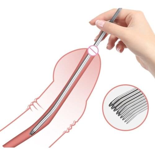 Male Utethra Catheter Sounds Metal Penis Plug Urethra Dilator Massager Smooth Mirror Surface Masturbation Sex Toys for Men