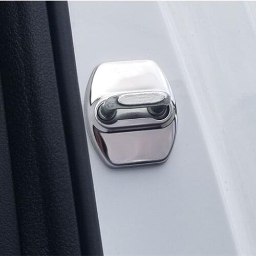 NEW RIO X LINE Door Lock Protective Cover Stainless Car Door Lock Key Protctive Guard for KIA RIO X LINE 2017