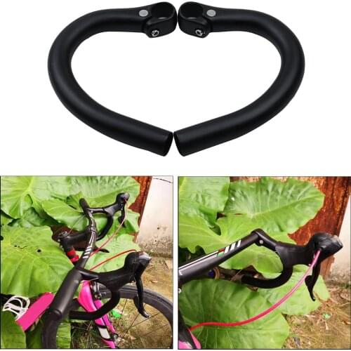 Road Bicycle Bike Adapter MTB Bicycle Handlebar Flat Bar to Drop Bar Ends 22.2mm Bike Handlebar Extensions End Stopper