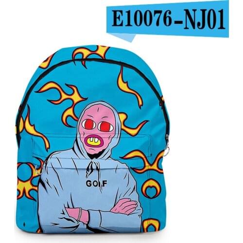 Hip Hop Novelty Tyler The Creator School Bags Boys Girls Mini Travel Bags 3D Print Oxford Waterproof Notebook Shoulder Backpacks