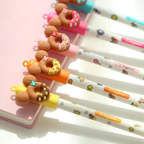 1 Pcs Cute Bear Erasable Pen Cartoon Blue Ink 0.5mm Magic Gel Pen Student School Kawaii Stationery Escolar Papelaria