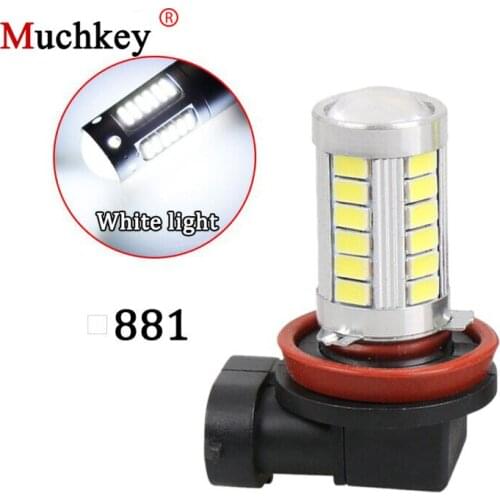 2pcs H27 881 880 LED 14W 1000LM Fog Bulbs Driving DRL Light len Fog Light Daytime Running Lamp Headlight 6000K Car-Styling