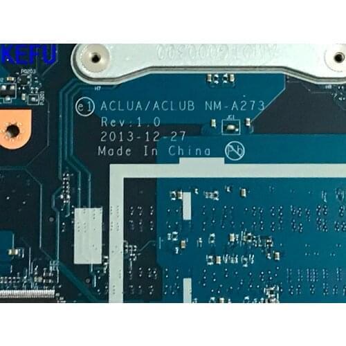 KEFU 100% NEW ACLUA / ACLUB NM-A273 for Lenovo G50-70M laptop motherboard ONBOARD PROCESSOR I3+VIDEO CARD
