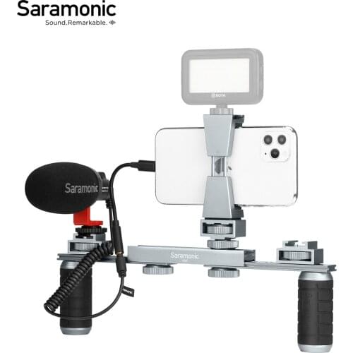 Saramonic VGM Smartphone Video Kit with Stabilizing Rig and Microphone for content creators vloggers smartphone videographers