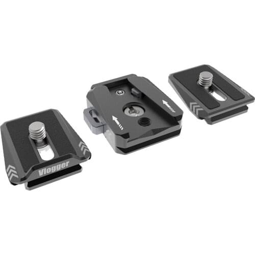 Vlogger Quick Release Plate Clamp Lock Adapter fast loading seat Base Plate fits Arca swiss for Cameras Tripod Monitor cage