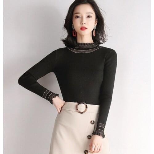 Women sweaters high quality autumn winter clothing for female fashion designer o-neck pullovers full sleeve knitted girl tops