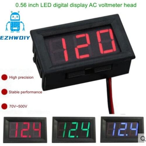 0.56 inch LED digital display two-wire AC voltmeter head Two-wire digital voltmeter AC 70V~500V