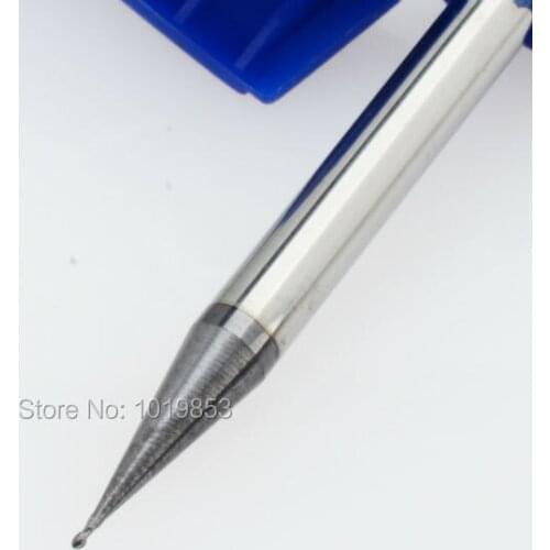 4pcs CGS-250 R0.3*4*50L HRC50 Solid Tungsten Carbide small Micro Diameter Ball nose End Mill