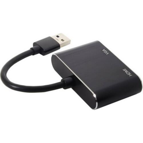 USB 3.0 to HDMI & VGA Converter Adapter External Graphics Card Converter