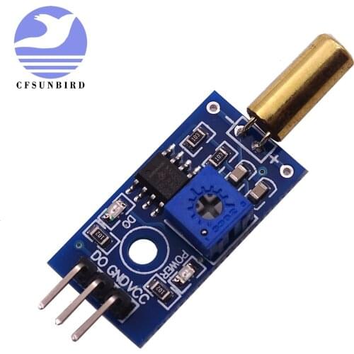 Free shipping 100PCS SW-520D SW520D angle Sensor Module ball switch tilt sensor module 3-pin