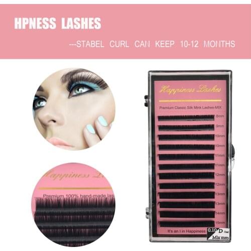 Free Shipping High Quality Soft Eyelash Extension Mink Individual Silk Eyelash Further All size Individual Eyelash Extensions