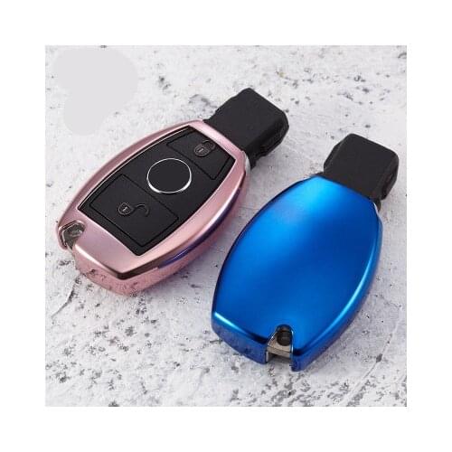 Car Key Case Cover for Mercedes A B R G Class GLK GLA w204 W251 W463 W176 TPU Shell Material Flip Replacement car styling