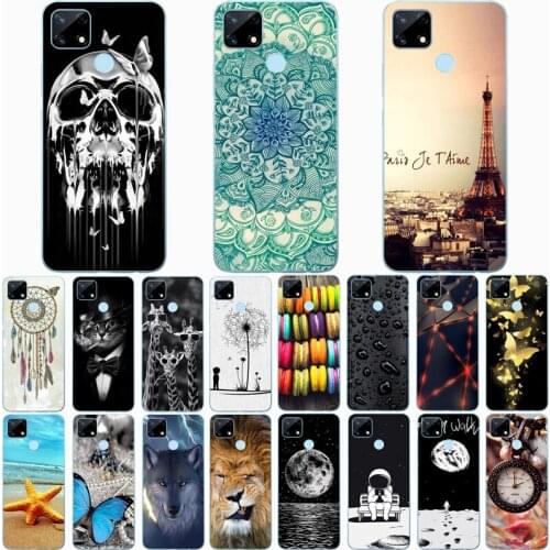 For Realme 7I RMX2103 Case Fashion Silicone Soft TPU Cute Back Cases for Realme 7i rmx2103 Phone Cover Funda Coque