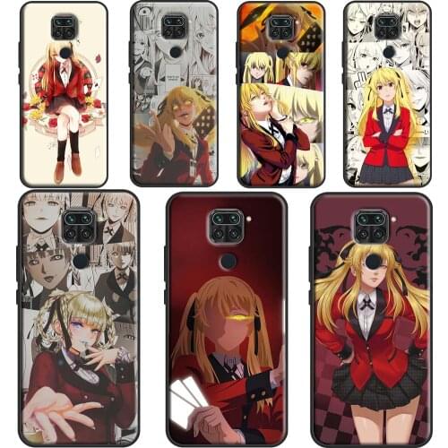 Mary Saotome Kakegurui Anime Case For Xiaomi Redmi Note 9 Pro 8 7 8T 9S Note 10 Pro Coque For Redmi 9 9A 9C 9T K40 8A