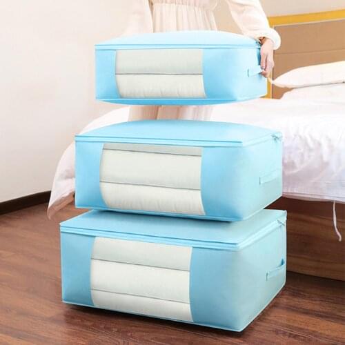 Home Quilt Storage Bag Non-woven Dust-proof Large Capacity Clothes Organizer