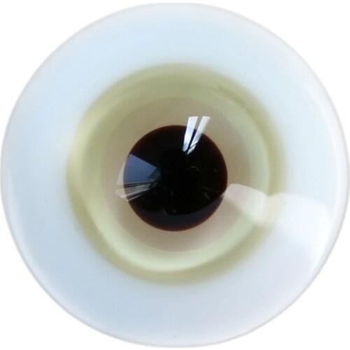 [wamami] L9439-2# 8mm Light Brown & Pink Glass Eyes For BJD Doll Dollfie Outfit