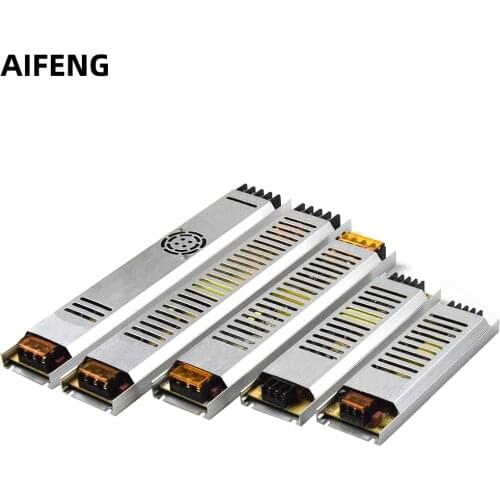 AIFENG Switching Power Supply AC 175-265V TO DC 12V 24V Power Supply 60W 100W 150W 200W 300W Source Power Adapter CCTV Led Strip