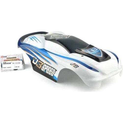 JLB Racing CHEETAH J3 1/10 RC Car spare parts Car shell (white blue) EC1006/Car shell (grey blue) EC1007