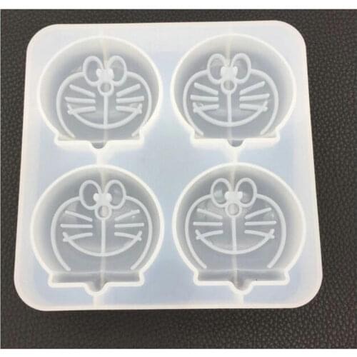 Kawaii Cartoon Cat Silicone Mold Epoxy Resin DIY Jewelry Pendant Accessories Charms Handmade Cabochon Findings Cat Decor Mould