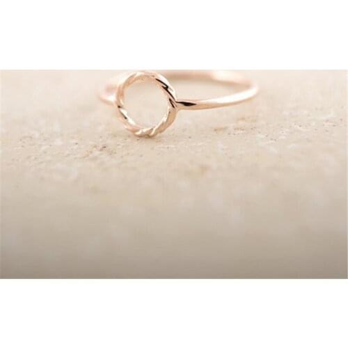 New Arrival!Promotion Price gold color Twisted Ring Korean Style Fashion Women rings wholesale