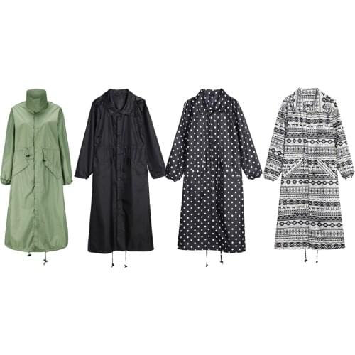 Fashion Rain Coat Waterproof Outdoor Women Men Raincoat Long Poncho
