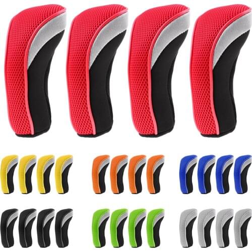 Pack of 4 Universal Golf Hybrid Cover 3,4,5,7,X Driver Hybrid Fairway Headcovers Golf Club Putter for Golf Accessories