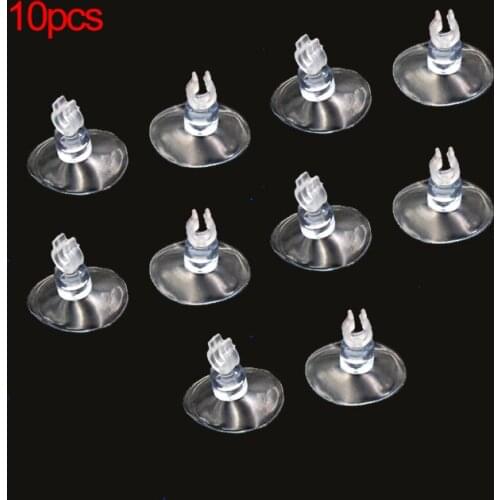 10pcs Aquarium Sucker Suction Cup For 4mm Air Line Pipe Tube Wire Holder Used Sucker For Glass Surface Fish Supples