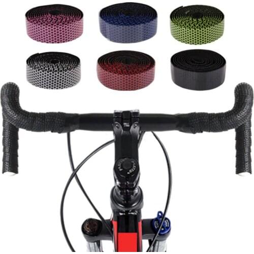 Balight Anti-slip Bicycle Handle Bar Tapes Wrap Pattern Sponge Fixing Straps Bicycle Accessories Road Bike Handlebar Tape