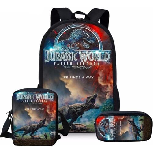 Dinosaur Print Children School Bag Jurassic World School Backpack for Teen Boys Kids Book Bag Boys Mochila Escolar