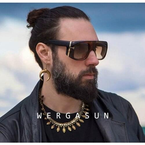 WERGASUN 2020 New Vintage Sunglasses Women square Shades Sun Glasses Men Female Leopard Black Oculos De Sol Mujer UV400