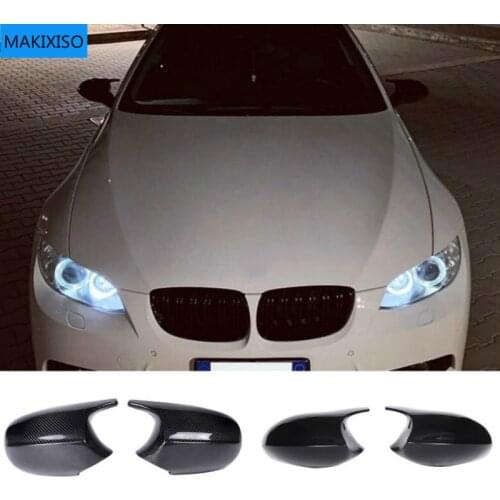 1 Pair Cover E90 Car Side Door Rearview Side Mirror Cover Cap For BMW E90 E91 2005-2007 E92 E93 2006-2009 M3 Style E80 E81 E87