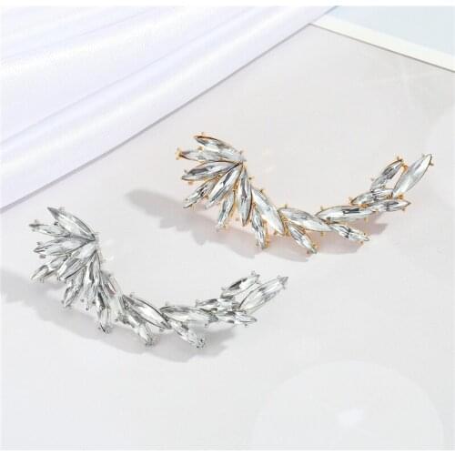 1PC New Vintage Elegant Crystal Flower Brooches For Women Rhinestone Geometric Shirts Suits Lapel Pin Badge Wedding Jewelry P125