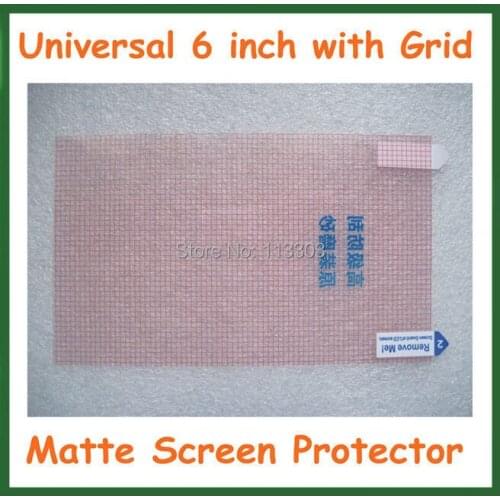10pcs Universal Anti-glare Matte Screen Protector 6 inch 3-layer Protective Film with Grid Size 129x73mm No Retail Package