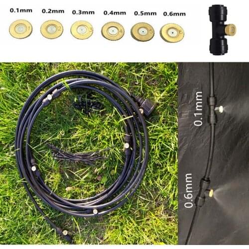 15 meters garden water sprayer brass fog nozzles for Garden Patio Watering Fog Mist fogging systems