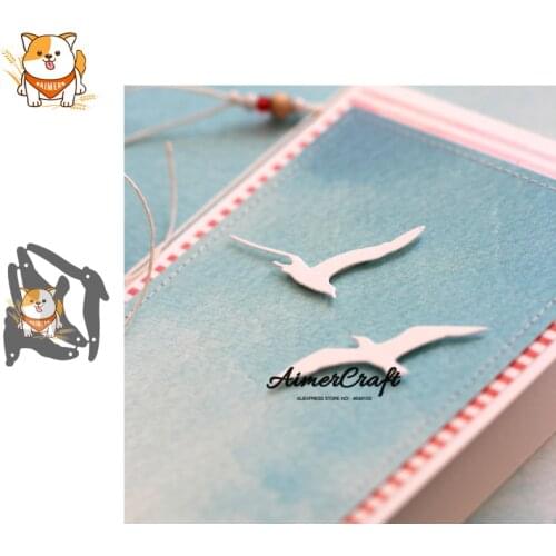 3PCS Seagull Animal Metal Cutting Dies Scrapbooking Stencil For DIY Paper Card Decorative Embossing Die Cut Craft Dies New 2019