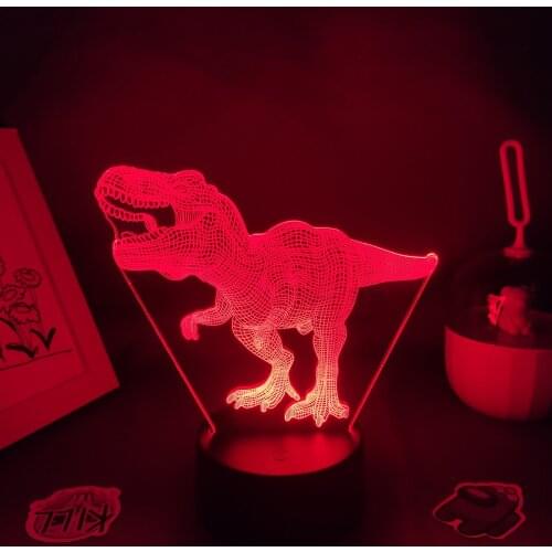 Dinosaur Animal Tyrannosaurus 3D LED Neon Lamps RGB Night Lights Birthday Manga Colorful Gift For Kids child Bedroom Table Decor
