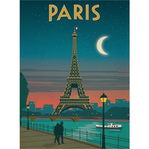 400X300MM parigi-manifesto-vintage-15 jumbo fridge magnet SFM-0563