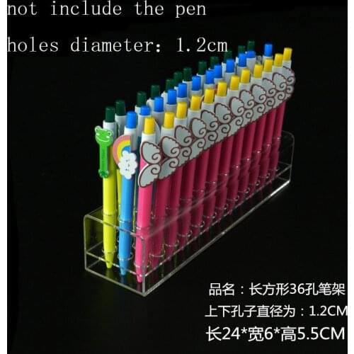 Acrylic 36 holes Pen holder Eyebrow Eyeliner Pencil Display Multi-Functional Exhibition Stand Jewelry Display Holder Shelf