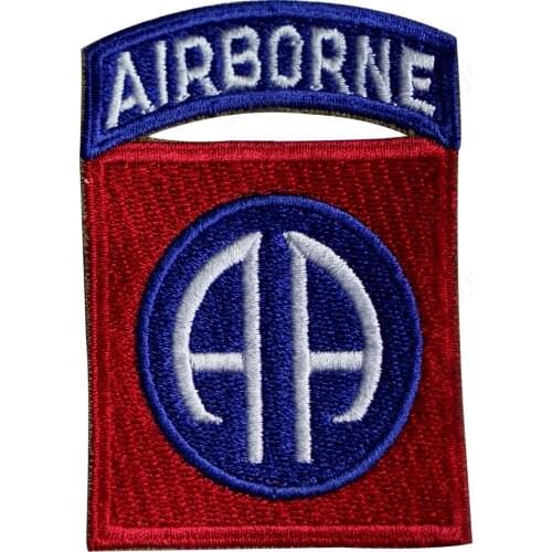 WW2 US ARMY 82 ND AIRBORNE CORPS CANVAS BADGES REPLICA