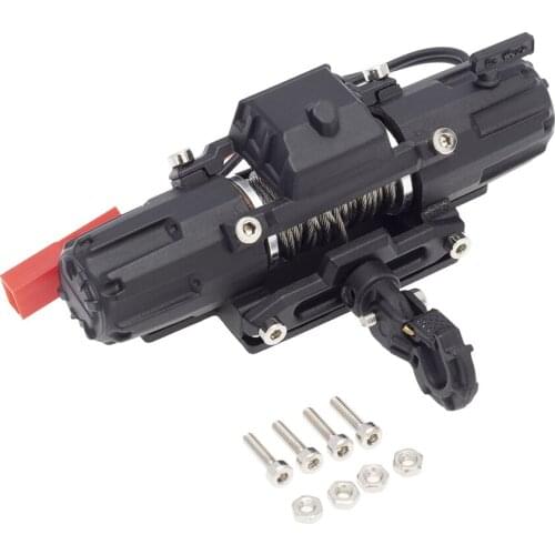 1:10 scale rc car accessories Simulation Climbing Car Metal Electric Winch Dual Power for 1:10 1:8 RC Crawler Car Universally