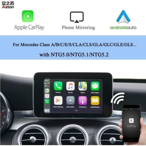 Wireless Apple CarPlay for Mercedes-Benz NTG5.0 CLA GLA GLE A B C E S W221 Car Play Android Auto