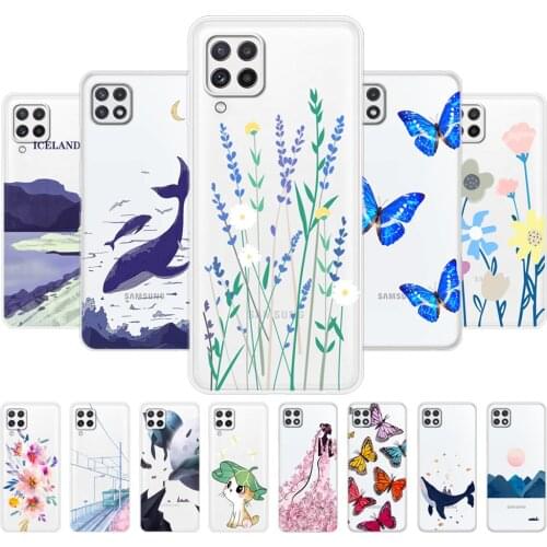 For Samsung A22 Case Phone Back Cover For Samsung Galaxy A22 5G 4G GalaxyA22 A 22 Bumper Soft Tpu Silicon Case Etui Funda Bag