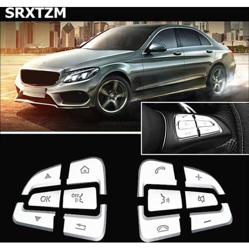 Decor Car Steering Wheel Button Covers For Mercedes Benz W205 Protection