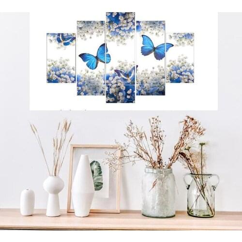 DIY Full Square Diamond Painting Butterfly Multi-picture Combination Embroidery Cross Stitch Mosaic Decor Gift 5 pcs/set TY320
